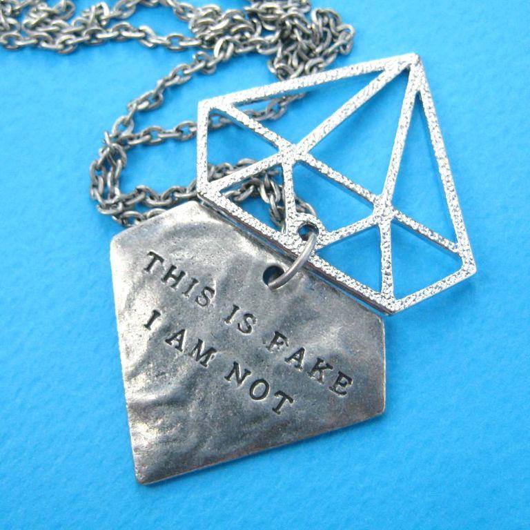 diamond-shaped-this-is-fake-i-am-not-charm-necklace-in-silver