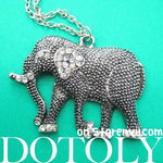 pretty-elephant-animal-charm-necklace-in-dark-silver-with-rhinestones