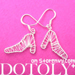 Fashion Themed High Heel Shoes Dangle Earrings in Sterling Silver | DOTOLY