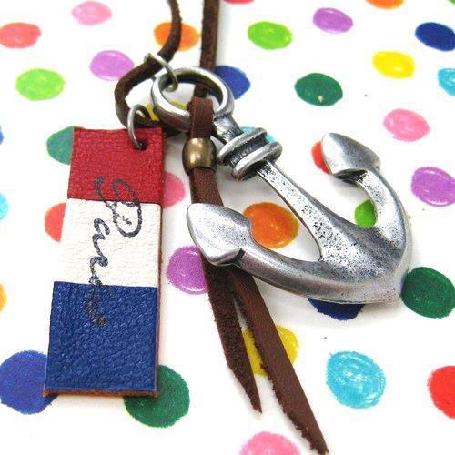 Antique Anchor Pendant Nautical Themed Necklace in Silver | DOTOLY | DOTOLY