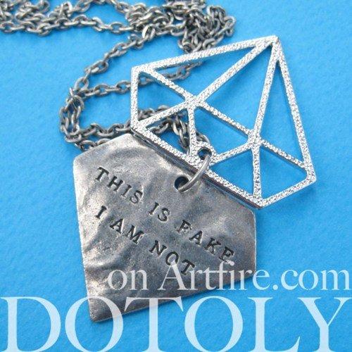 diamond-shaped-this-is-fake-i-am-not-charm-necklace-in-silver