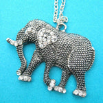pretty-elephant-animal-charm-necklace-in-dark-silver-with-rhinestones