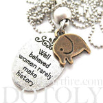 elephant-cute-animal-round-pendant-necklace-in-silver-with-quote