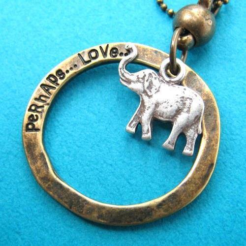 elephant-animal-hoop-pendant-necklace-in-silver-on-bronze