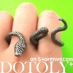 adjustable-realistic-snake-animal-two-finger-double-ring-in-silver