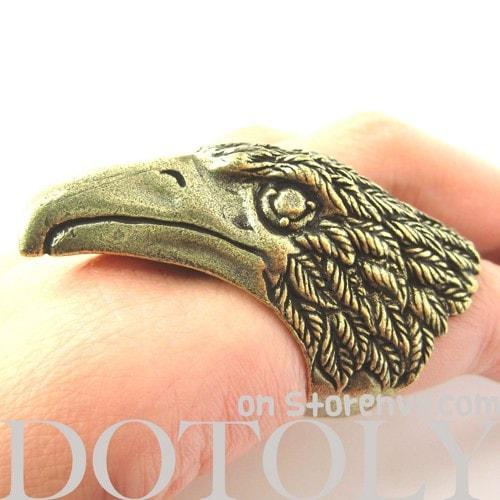 adjustable-3d-eagle-hawk-bird-statement-animal-ring-in-bronze