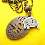 elephant-cute-animal-round-pendant-necklace-in-bronze-with-quote