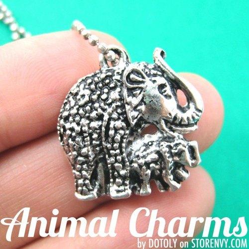 mom-and-baby-elephant-animal-charm-necklace-in-silver