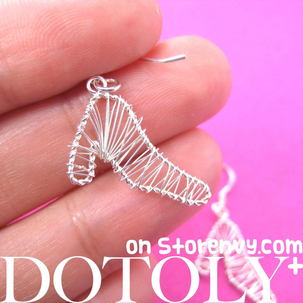 Fashion Themed High Heel Shoes Dangle Earrings in Sterling Silver | DOTOLY