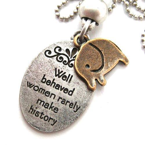elephant-cute-animal-round-pendant-necklace-in-silver-with-quote