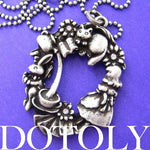 Alice in Wonderland Inspired Kitty Cat Bunny Rabbit and Teacup Necklace | DOTOLY
