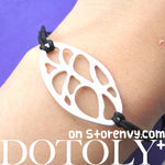 Unique Leaf Cut Out Shaped Bracelet in Silver | DOTOLY | DOTOLY