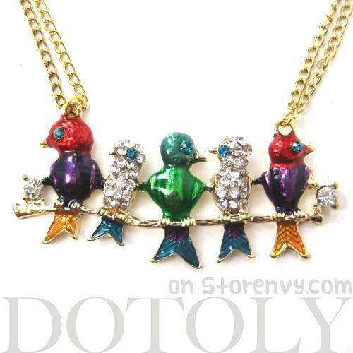 colorful-birds-on-a-branch-animal-pendant-long-necklace