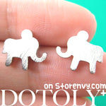 simple-elephant-animal-silhouette-stud-earrings-in-silver