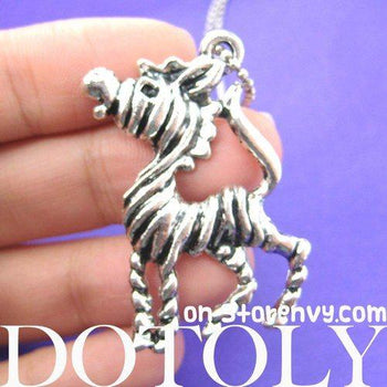 Zebra Horse Pendant Necklace in Silver | Animal Jewelry | DOTOLY