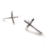 small-simple-cross-shaped-stud-earrings-in-silver
