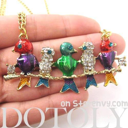 colorful-birds-on-a-branch-animal-pendant-long-necklace