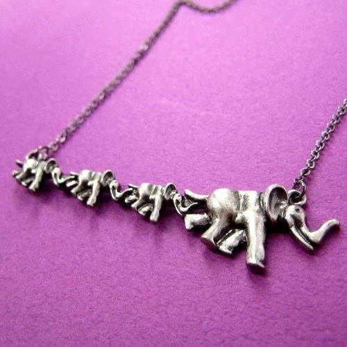 elephant-animal-charm-necklace-in-silver