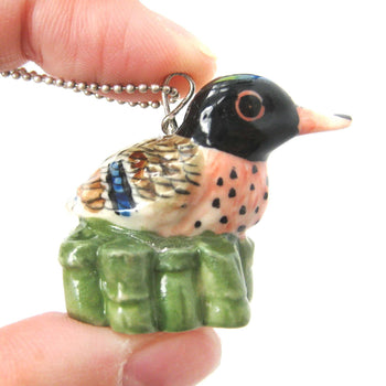 duck-bird-porcelain-ceramic-animal-pendant-necklace-handmade