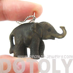 Standing Elephant Porcelain Ceramic Animal Pendant Necklace | Handmade | DOTOLY