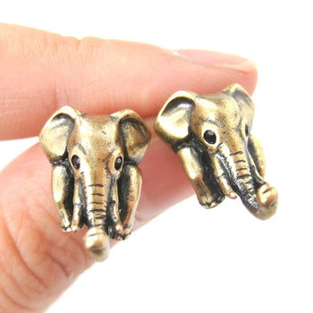 elephant-realistic-animal-stud-earrings-in-brass-animal-jewelry