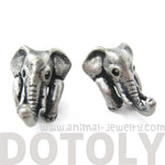 elephant-realistic-animal-stud-earrings-in-silver-animal-jewelry