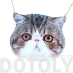 Calico Kitty Cat Face Shaped Vinyl Animal Themed Cross Shoulder Bag