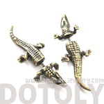fake-gauge-earrings-alligator-crocodile-animal-shaped-stud-plug-earrings-in-brass