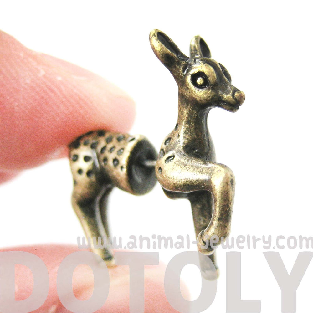 fake-gauge-earrings-bambi-deer-animal-faux-plug-earrings-in-brass
