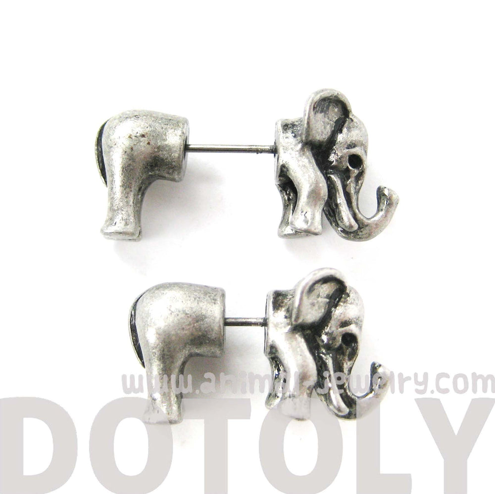 fake-gauge-earrings-elephant-shaped-animal-plug-earrings-in-silver