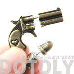 fake-gauge-earrings-gun-pistol-and-bullet-shaped-faux-plug-stud-earrings-in-brass