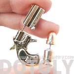 fake-gauge-earrings-gun-pistol-and-bullet-shaped-faux-plug-stud-earrings-in-shiny-gold