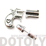 fake-gauge-earrings-gun-pistol-and-bullet-shaped-faux-plug-stud-earrings-in-shiny-silver