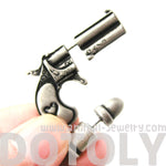 fake-gauge-earrings-gun-pistol-and-bullet-shaped-faux-plug-stud-earrings-in-silver