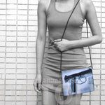 Fake X-Ray Loaded Revolver Gun Print Rectangular Shaped Cross Body Bag | DOTOLY