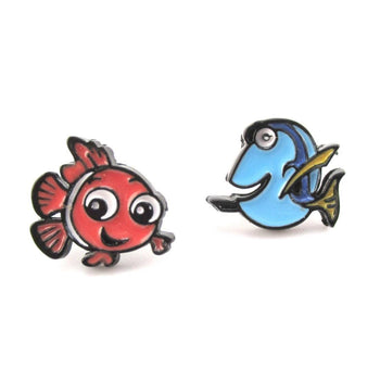 Finding Dory and Nemo Fish Shaped Stud Earrings | DOTOLY | DOTOLY