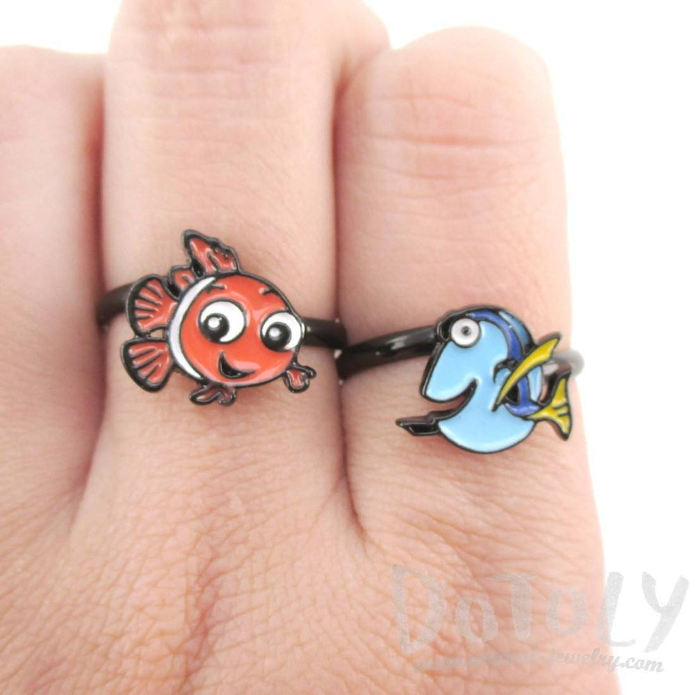 Finding Dory Blue Tang Fish Shaped Adjustable Ring | DOTOLY | DOTOLY
