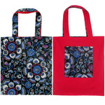 Kaleidoscope Mandala Floral Print Reversible Tote Bags for Women