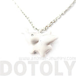 Flying Baby Elephant Shaped Pendant Necklace in Silver | Animal Jewelry | DOTOLY