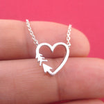 Follow Your Heart Shaped Arrow Pendant Necklace | Gifts For Her