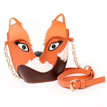 Fox Wolf Shaped Animal Themed Cross body Shoulder Bag for Women | DOTOLY