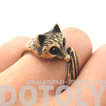 Fox Wolf Shaped Animal Wrap Around Ring in Sizes 5 and 6 | DOTOLY | DOTOLY