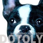 French Bulldog Puppy Dog Head Shaped Vinyl Animal Themed Cross Shoulder Bag | DOTOLY