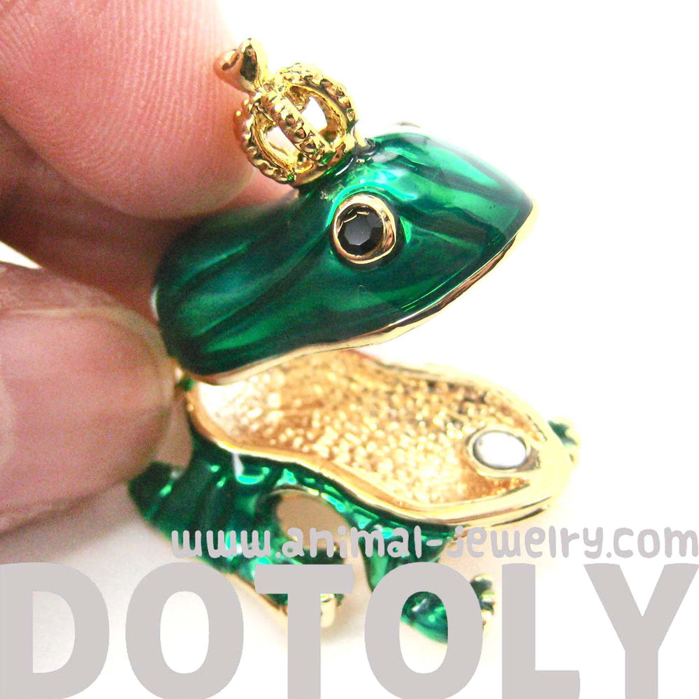 Frog Prince Animal Pendant Necklace | Limited Edition Animal Jewelry | DOTOLY