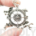 Game of Thrones Lion Stag Dragon Dire Wolf Compass Crest Intro Title Sequence Pendant Necklace | DOTOLY