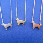 Golden Retriever Dog Shaped Pendant Necklace | Gifts for Dog Lovers