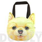Golden Retriever Puppy Face Shaped Large Shopper Tote Shoulder Bag | Gifts for Dog Lovers | DOTOLY