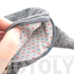 Grey British Shorthair Cat Face Shaped Coin Purse Make Up Bag | DOTOLY