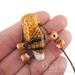 Handmade Barn Owl Shaped Hand Painted Bird Whistle Pendant Necklace | DOTOLY | DOTOLY
