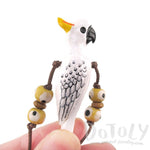 Handmade Cockatoo Parrot Bird Shaped Hand Painted Whistle Pendant Necklace | DOTOLY | DOTOLY